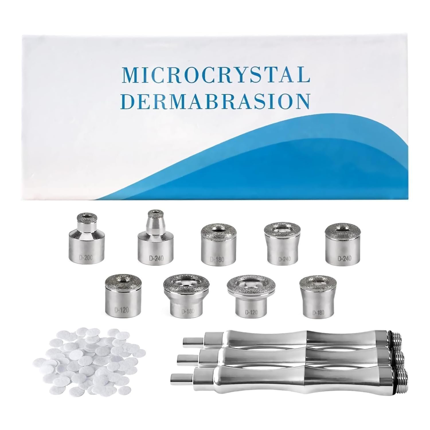 1790983178 Diamond Dermabrasion Head Microdermabrasion Kit 9 Tips and 3 Wands and 1 Pack Filters Facial Exfoliator Tool for Home