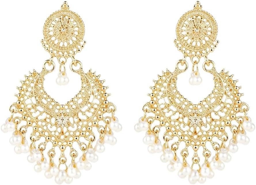 Boho Ball Tassel Statement Dangle Earrings for Women Girls Vintage Flower Heart Shaped Beaded Chandelier Drop Dangling Earring Indian Bollywood Jewelry Gifts for Jhumka Festival Holiday Christmas Boho Ball Tassel Statement Dangle Earrings for Women Girls Vintage Flower Heart Shaped Beaded Chandelier Drop Dangling Earring Indian Bollywood Jewelry Gifts for Jhumka Festival Holiday Christmas