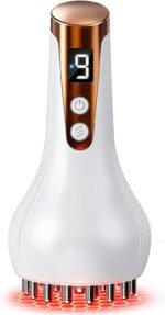 Lymphatic Drainage Massager & Body Sculpting Machine, Cellulite Massage Tool for Skin Smoothing, – Relieves Muscle Tension, Reduces Cellulite, and Enhances Skin Firmness-Ivory White