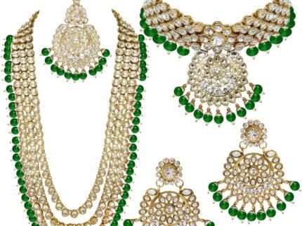 Aheli Indian Wedding Heavy Bridal Traditional Jewellery Set Gift for Women