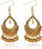 Jhumkas Indian Earrings for Women Chandelier Bollywood Boho Jewelry Women