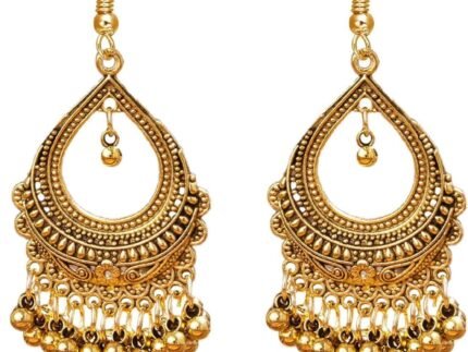 Jhumkas Indian Earrings for Women Chandelier Bollywood Boho Jewelry Women