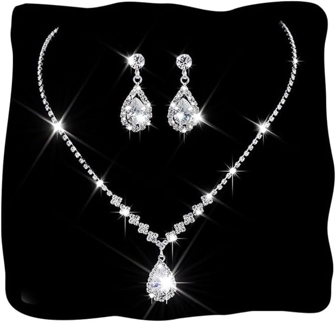 Unicra Bride Crystal Necklace Earrings Set Bridal Wedding Jewelry Sets Rhinestone Choker Necklace Prom Costume Jewelry Set for Women and Brides Unicra Bride Crystal Necklace Earrings Set Bridal Wedding Jewelry Sets Rhinestone Choker Necklace Prom Costume Jewelry Set for Women and Brides