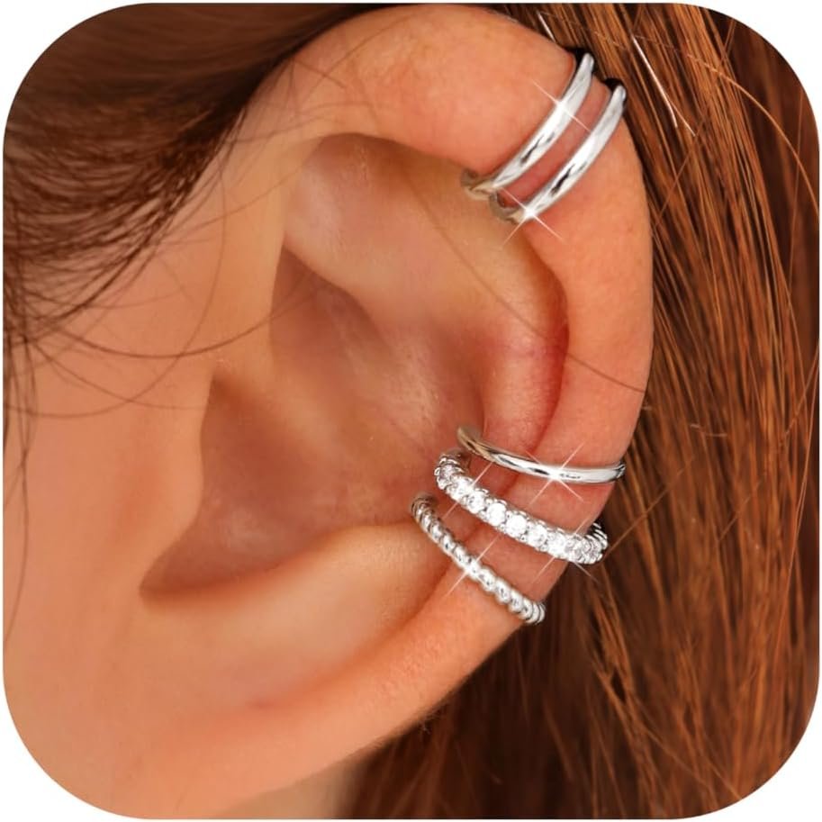 LOLIAS 4 Pairs Ear Cuffs Non Piercing – 14K Gold Plated Ear Cuff Earrings for Women Ear Cuff for Non Pierced Ears Clip on Cartilage Earring Adjustable Fake Earrings Set LOLIAS 4 Pairs Ear Cuffs Non Piercing – 14K Gold Plated Ear Cuff Earrings for Women Ear Cuff for Non Pierced Ears Clip on Cartilage Earring Adjustable Fake Earrings Set