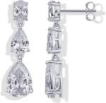 PAVOI 14K Gold Plated CZ Dangle Earrings for Women, Long Bridal Earrings