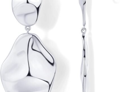 PAVOI 14K Gold Plated Teardrop Statement Drop Dangle Earrings for Women