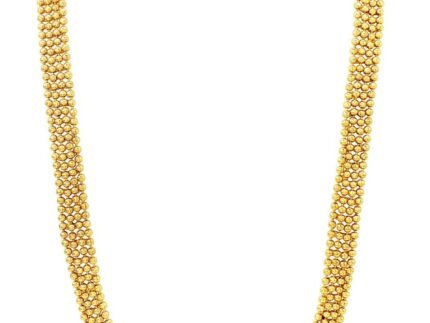 Aheli Traditional Long Gold Plated Maharashtrian & South Indian Style Necklace Earrings Jewellery Set Gift for Women