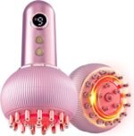 Lymphatic Drainage Massager & Anti Cellulite Massage Tool, Helps Reduce Stretch Marks & Cellulite, for Legs, Arms & Belly, Body Sculpting Machine with Light, Heat & Vibration (Rose Gold)