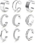 LOLIAS 𝐄𝐚𝐫 𝐂𝐮𝐟𝐟 𝐄𝐚𝐫𝐫𝐢𝐧𝐠𝐬 for Women Non Piercing Gold Plated Ear Cuffs 𝟏𝟒𝐊 𝐆𝐨𝐥𝐝 𝐏𝐥𝐚𝐭𝐞𝐝 Ear Cuff for Non Pierced Ears Clip on Cartilage Earring 𝐅𝐚𝐤𝐞 𝐄𝐚𝐫𝐫𝐢𝐧𝐠𝐬 Lightweight