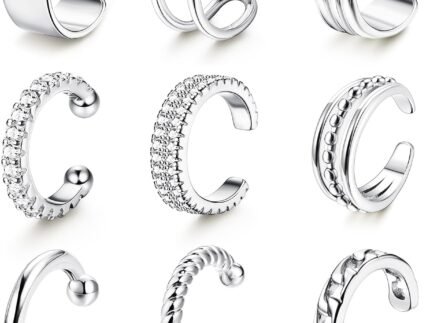 LOLIAS 𝐄𝐚𝐫 𝐂𝐮𝐟𝐟 𝐄𝐚𝐫𝐫𝐢𝐧𝐠𝐬 for Women Non Piercing Gold Plated Ear Cuffs 𝟏𝟒𝐊 𝐆𝐨𝐥𝐝 𝐏𝐥𝐚𝐭𝐞𝐝 Ear Cuff for Non Pierced Ears Clip on Cartilage Earring 𝐅𝐚𝐤𝐞 𝐄𝐚𝐫𝐫𝐢𝐧𝐠𝐬 Lightweight