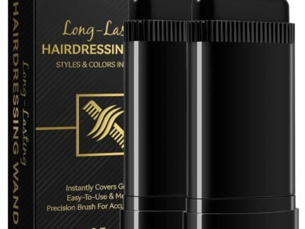 2 Pack All-Natural Hair Dye Comb Stick, 2-in-1 Root Touch Up & Styling Wand