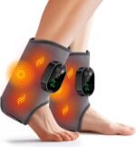 2-Pack Foot Massager, Cordless Ankle Heating Pad with Massager