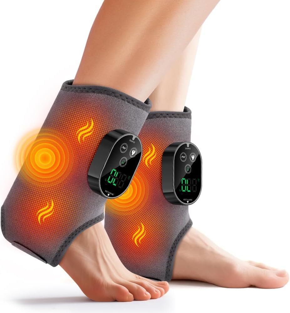 2-Pack Foot Massager, Cordless Ankle Heating Pad with Massager 2-Pack Foot Massager, Cordless Ankle Heating Pad with Massager