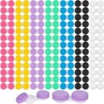 200PCS Contact Lens Case Bulk Contact Lens Holder Box with 12 Colors, Left/Right Eyes Contact Len Container for Home and Travel