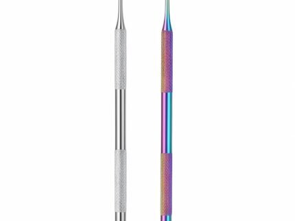 2PC Cuticle Pusher Stainless Steel Dual Ended Remover Tool Cuticle Scraper