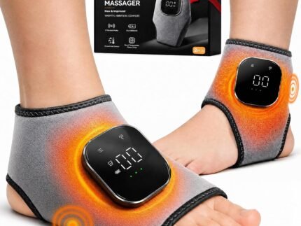 2PCS Foot Renew Massager 2-in-1 Ankle Massage mat with Heat For Tired Feet