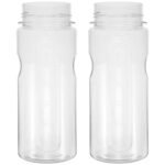 2pcs Plastic Hydrogen Oxygen Facial Device Bottles Replacement, 7.7x3x3in Facial Machine Accessories with Broad Compatibility for Professional Use and Daily Beauty Sessions
