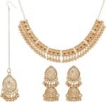 3 Pcs Diwali Indian Jewelry Set Women Navratri Maang Tikka Head Bridal
