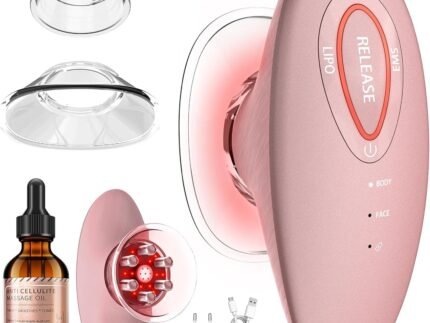 3-in-1 Body Sculpting Machine, Rechargeable Vacuum Massager for Skin Firming & Smoothing, Body Contouring Tool for Belly Arms, Legs