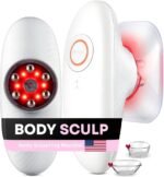 3-in-1 Body Sculpting Machine – Cellulite Massager with Cupping & Red Light Therapy for Belly, Skin, Back, Waist, Legs & Arm Tightening Device
