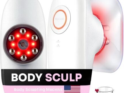 3-in-1 Body Sculpting Machine – Cellulite Massager with Cupping & Red Light Therapy for Belly, Skin, Back, Waist, Legs & Arm Tightening Device