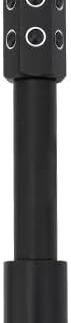 30-Stone Facial Roller – Cooling Face & Neck Massager Tool for Skin Rejuvenation | 360 Contouring with Germanium Stones & Aircraft Aluminum | Portable 7.6″ Beauty Roller – Black