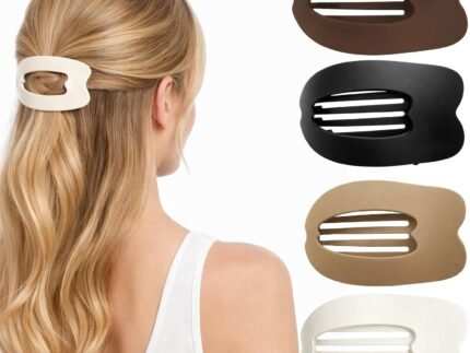4-Pack Duckbill Hair Clips for Women,Flat Claw Design,Solid Color,Casual Elegant for Thick or Thin Hair,Suitable for All Hair Lengths