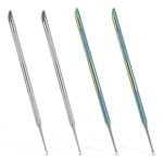 4 Pcs Cuticle Scraper Tool, Dual-Ended Cuticle Pusher 5.51 Inch