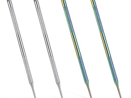 4 Pcs Cuticle Scraper Tool, Dual-Ended Cuticle Pusher 5.51 Inch
