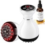 4 in 1 Cordless Body Massager with Heat, Vibration, Rhythm Mode and Red Light, Body Gua Sha Tool for Legs, Arms, Belly, Back, Neck and Shoulders, Handheld Body Care Device – White