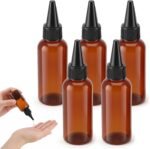 5Pcs Squeeze Bottle Twist Top Applicator Bottle for Hair Oil Container3.4OZ