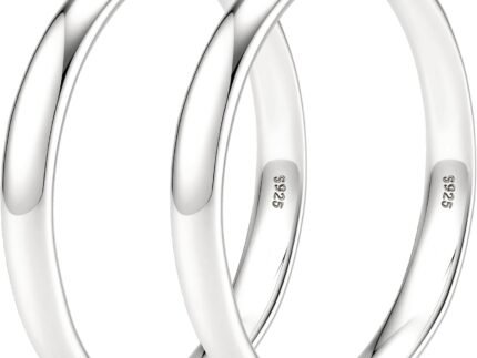 925 Sterling Silver Hoop Earrings Lightweight Large Gold Hoops Earrings