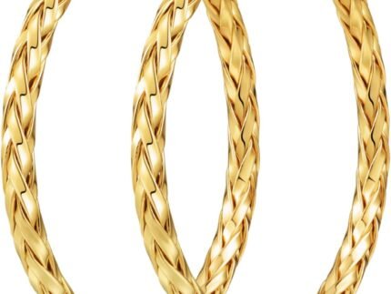 925 Sterling Silver Post Hoop Earrings for Women