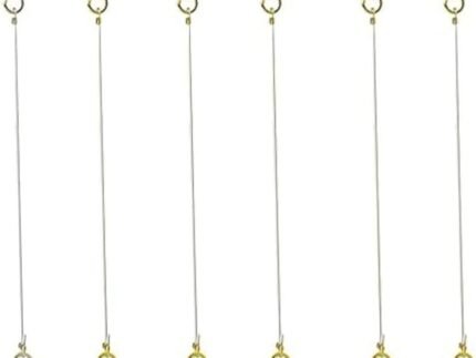 ACCESSHER Gold Plated Invisible Transparent Stretchable Flexible And Adjustable Lightweighted Elastic Heavy Earrings Support Ear Chains For Women(Pack Of 6)