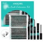 AMZGIRL Lash Clusters Kit 320Pcs, 30D+40D D Curl Wispy Eyelash Extensions