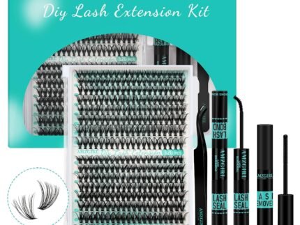 AMZGIRL Lash Clusters Kit 320Pcs, 30D+40D D Curl Wispy Eyelash Extensions
