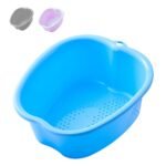 AXLOFO® Foot Soaking Tub Large Size Foot Basin, Feet Soaking Tub with Massage Acupoint, Pedicure Feet Soak Basin Plastic Bucket for Women and Men (Blue)