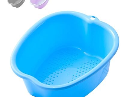 AXLOFO® Foot Soaking Tub Large Size Foot Basin, Feet Soaking Tub with Massage Acupoint, Pedicure Feet Soak Basin Plastic Bucket for Women and Men (Blue)
