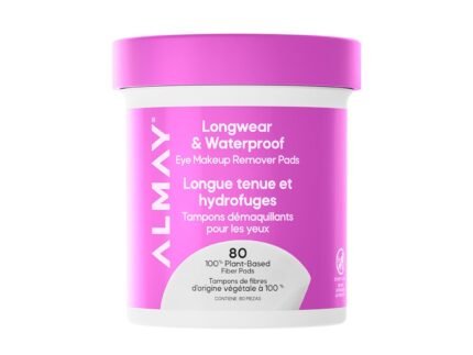 Almay Longwear & Waterproof Eye Makeup Remover Pads, 80 Count