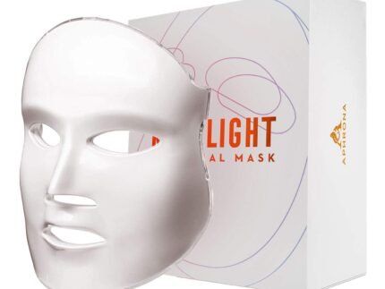 Aphrona® | FDA cleared Moonlight LED Facial Mask Skin Care Mask, LED Light Therapy for face, Red light Blue light for Acne Removal Wrinkle Reduction，450 Powerful LED Chips