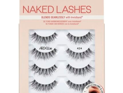 Ardell Naked Lashes 424 Wispy Lashes Natural Look False Eyelashes, 4 Pairs