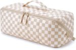 BAGSMART Hair Tools Travel Bag Compatible with Shark Flexstyle, Checkered
