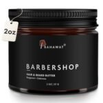 BAHAWAT Hair & Beard Butter for Men Leave-in Conditioner – Barbershop scent – Strengthen & Soften– Made in USA -Organic Natural Ingredients | The Best Beard Butter – 2 oz.