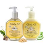 BELLA B Bundle Bee Gone Cradle Cap Shampoo & Healthy Hair Scalp Cradle Cap Treatment & Conditioner 8oz, Baby Cradle Cap Kit Enriched with Aloe Vera & Organic Extracts Oil | Paraben & Sulfate Free