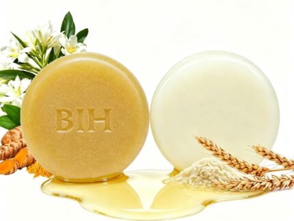 BIH Ginger Hair Growth Shampoo Bar and Conditioner Bar Set Travel Size