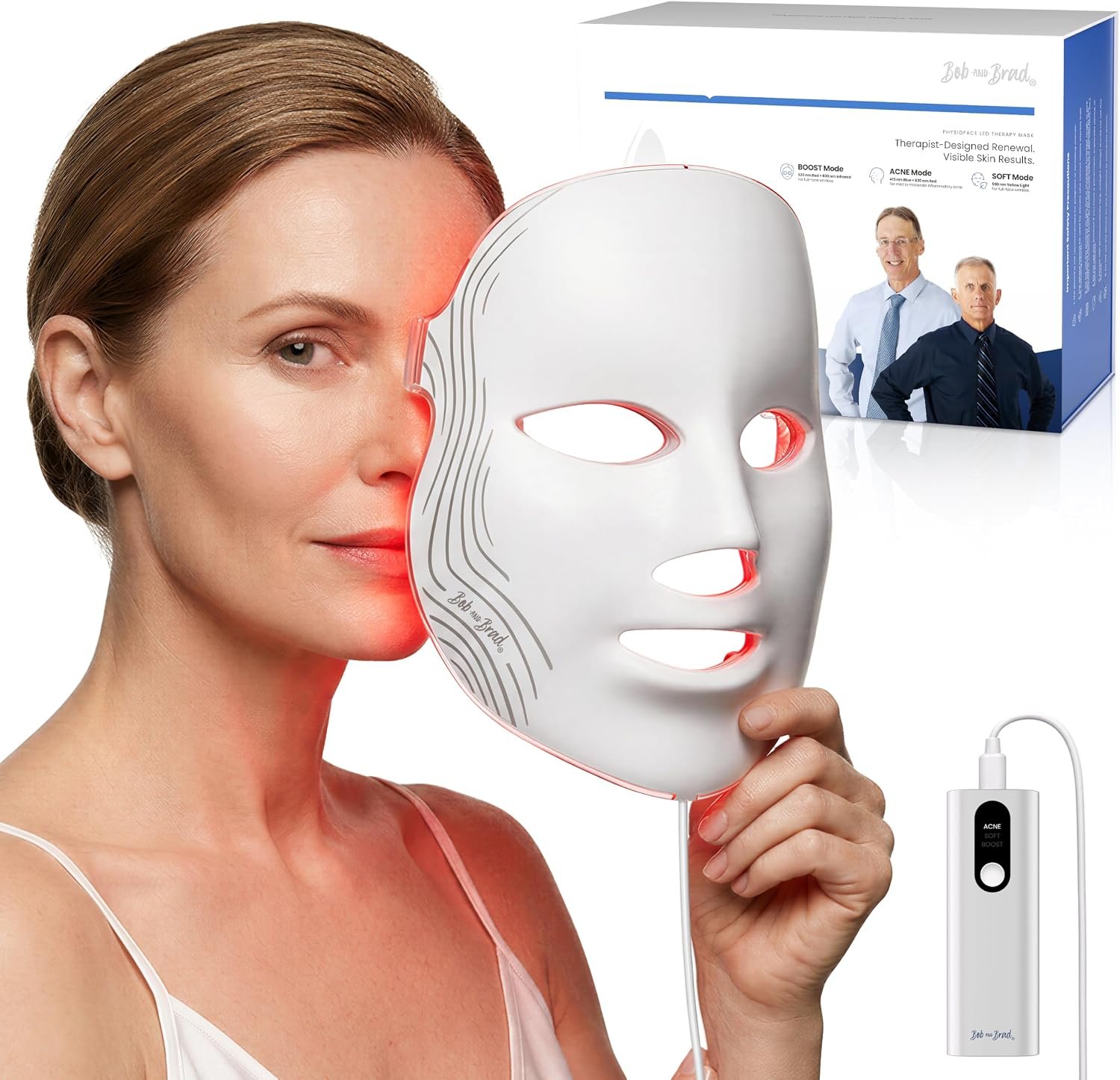 BOB AND BRAD PhysioFace Red Light Therapy for Face, FDA-Cleared BOB AND BRAD PhysioFace Red Light Therapy for Face, FDA-Cleared