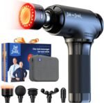 BOB AND BRAD T2 Ultra Massage Gun with Heat & Infrared LED Light, 10mm