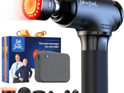 BOB AND BRAD T2 Ultra Massage Gun with Heat & Infrared LED Light, 10mm