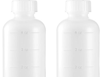 Bar5F 4 oz Soft Style Squeeze Applicator Bottle for Hair Dye, 2-Pack