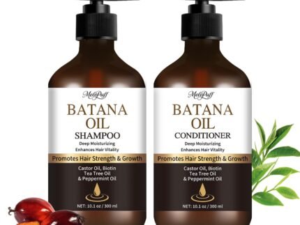 Batana Oil Shampoo & Conditioner Set for Hair Growth & Thickening